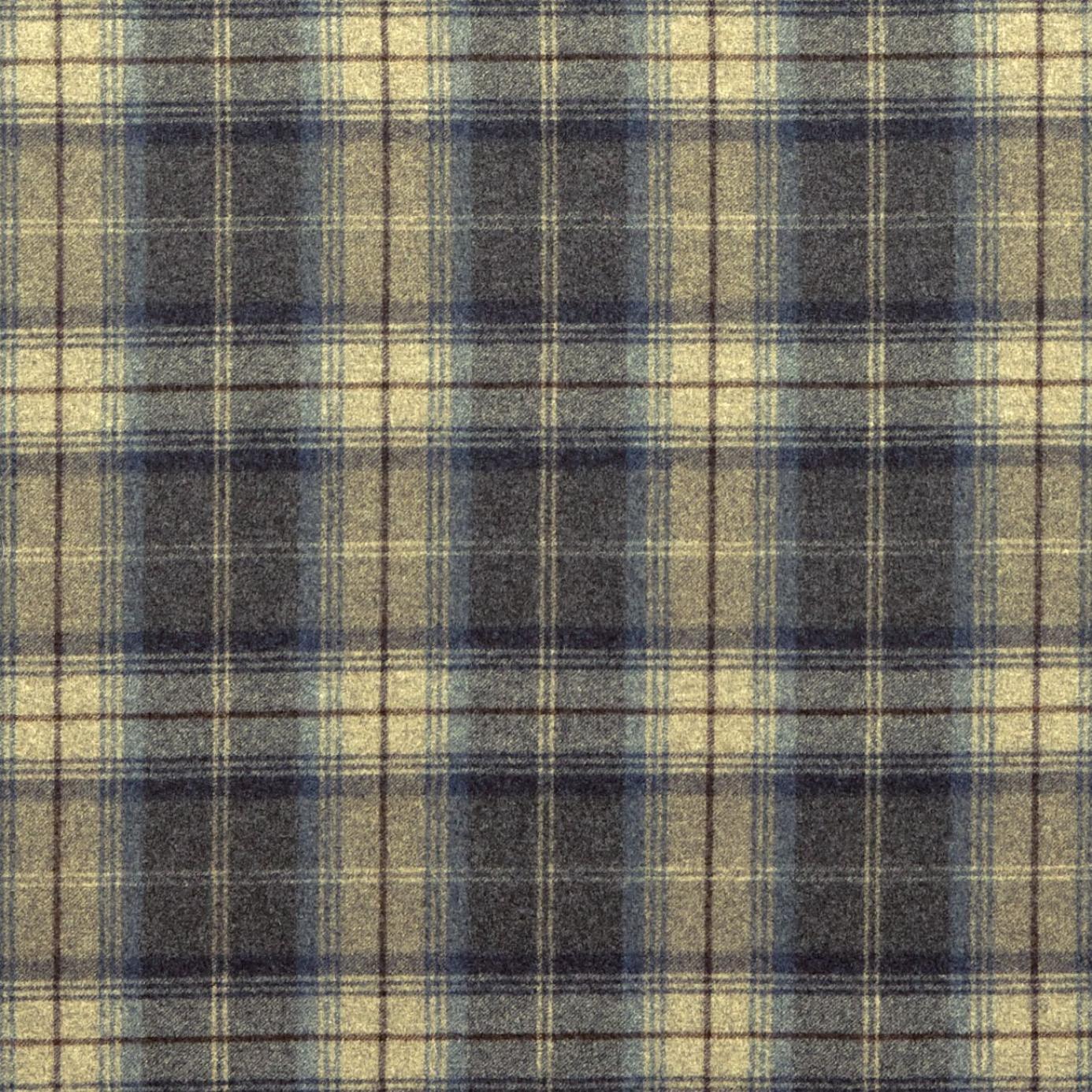 Woodford Plaid Fabric - Indigo (DHIGWP304) - Sanderson Highland Wool ...