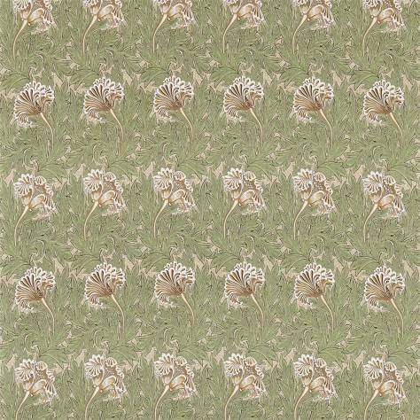 William Morris & Co Archive III Fabrics Tulip Fabric - Artichoke/Gold - DM3P224461 - Image 1