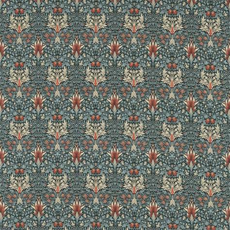 William Morris & Co Archive III Fabrics Snakeshead Fabric - Thistle/Russet - DM3P224466 - Image 1