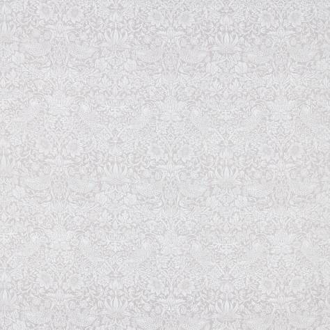 William Morris & Co Pure Morris Fabrics Pure Strawberry Thief Fabric - Dove - DMPU226060 - Image 1