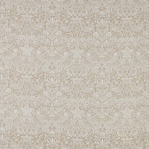 William Morris & Co Pure Morris Fabrics Pure Strawberry Thief Fabric - Flax - DMPU226061 - Image 1