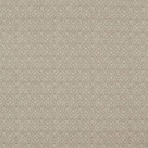 William Morris & Co Archive IV Purleigh Weaves Fabrics Bellflowers Weave Fabric - Mole - DM4U236526 - Image 1