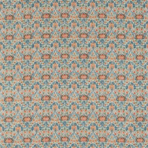 William Morris & Co Archive IV The Collector Fabrics Little Chintz Fabric - Teal/Saffron - DMA4226409 - Image 1