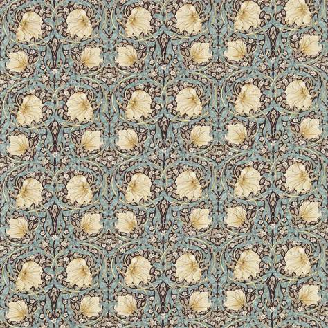 William Morris & Co The Craftsman Fabrics Pimpernel Fabric - Bullrush / Slate - DMCR226455 - Image 1