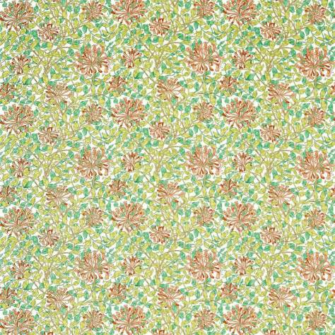 William Morris & Co Queens Square Fabrics Honeysuckle Fabric - Summer - DBPF226850 - Image 1
