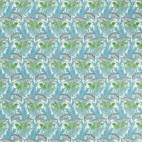 Laceflower Fabric - Garden Green/Lagoon