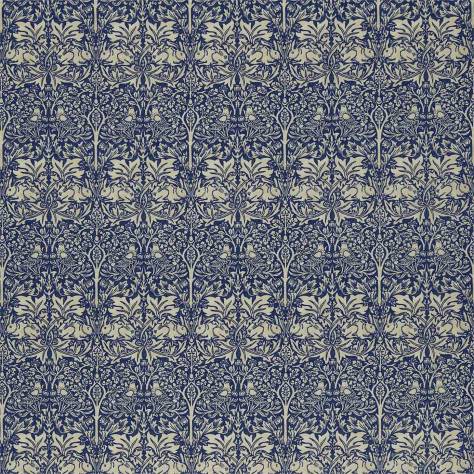 William Morris & Co Compendium III Fabrics Brer Rabbit Fabric - Indigo/Vellum - DMFPBR205 - Image 1