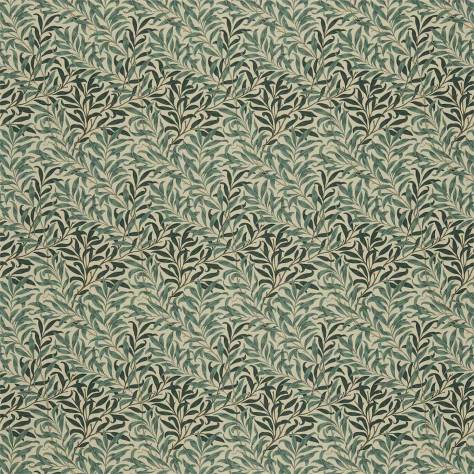 William Morris & Co Compendium III Fabrics Willow Boughs Fabric - Taupe/Green - DMFPWB202