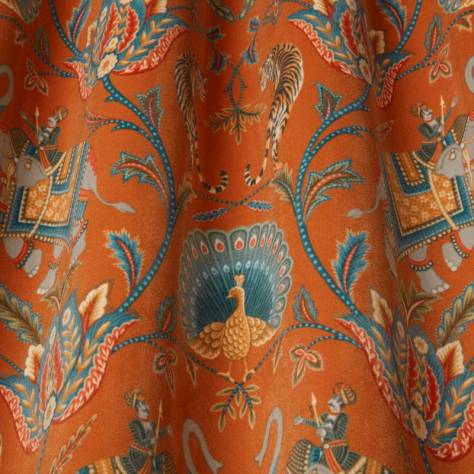 iLiv Orissa Fabrics Sumatra Velvet Fabric - Papaya - DPAV/SUMATPAP