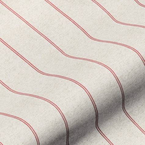 Art of the Loom Galway Fabrics Galway Stripe Fabric - Raspberry - GALWAYSTRIPERASPBERRY - Image 1