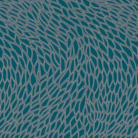 Clarke & Clarke Lusso 2 Fabrics Corallino Fabric - Kingfisher - F1246/02 - Image 1
