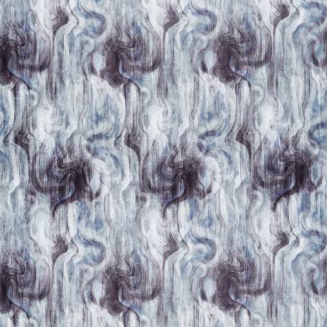 Clarke & Clarke Dimora Fabrics Tessuto Fabric - Midnight/Silver - F1552/01 - Image 1