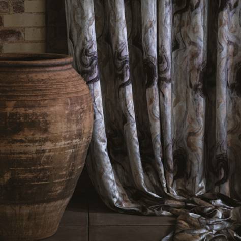 Clarke & Clarke Dimora Fabrics Tessuto Fabric - Teal - F1552/04 - Image 2