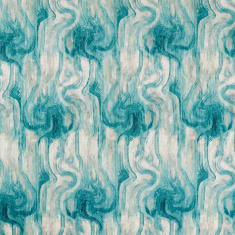 Clarke & Clarke Dimora Fabrics Tessuto Fabric - Teal - F1552/04 - Image 1