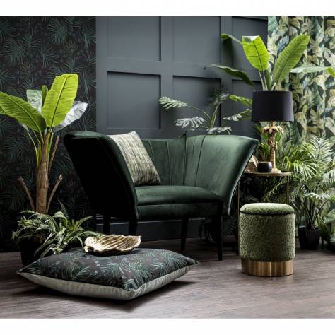 Beaumont Textiles Urban Jungle Fabrics Rain Fabric - Emerald - rain-emerald - Image 3