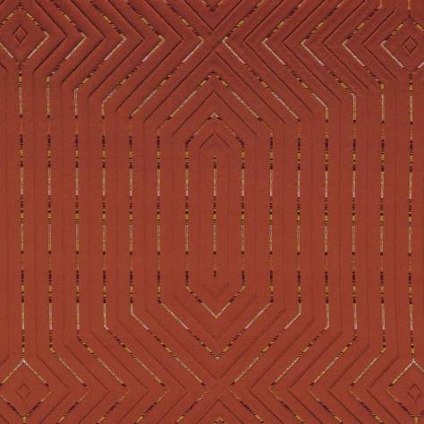 Casamance  Iena Fabrics Pyramid Fabric - Burnt Orange - 43690224 - Image 1