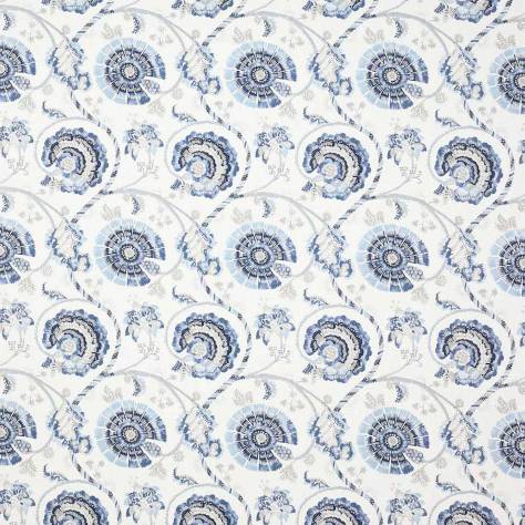 Jane Churchill Indira Fabrics Jaipur Tree Fabric - Blue - J974F-01 - Image 1