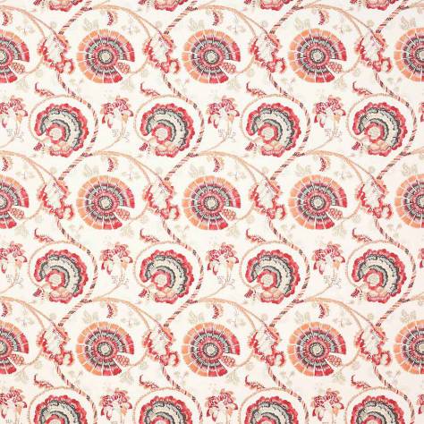 Jane Churchill Indira Fabrics Jaipur Tree Fabric - Red/Orange - J974F-03 - Image 1