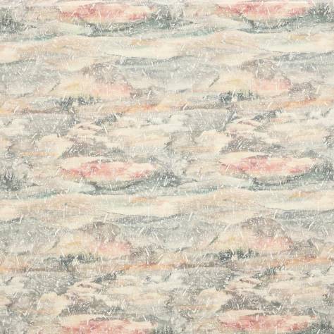 Jane Churchill Atmosphere VII Fabrics Solace Fabric - Soft Aqua / Pink - J0090-02 - Image 1