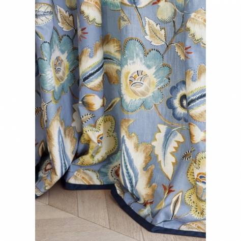 Jane Churchill Kingswood Fabrics Piper Fabric - Navy/Ochre - J0133-03 - Image 3