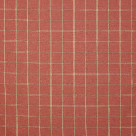 Colefax & Fowler  Edgar Fabrics Hendry Check Fabric - Red - F4523/02 - Image 1