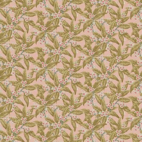 Linwood Fabrics Omega Prints Velvet Loseley Velvet Fabric - Peach - LF2099FR/001 - Image 1