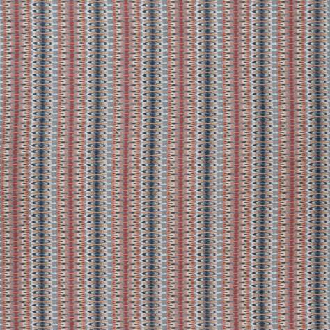 Osborne & Little Taza Fabrics Zouina Fabric - Denim / Copper - F7274-02 - Image 1