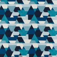 Ixora Fabric - Sky/Cascade/Vermillion (HQN2133894) - Harlequin Colour 2  Fabrics Collection
