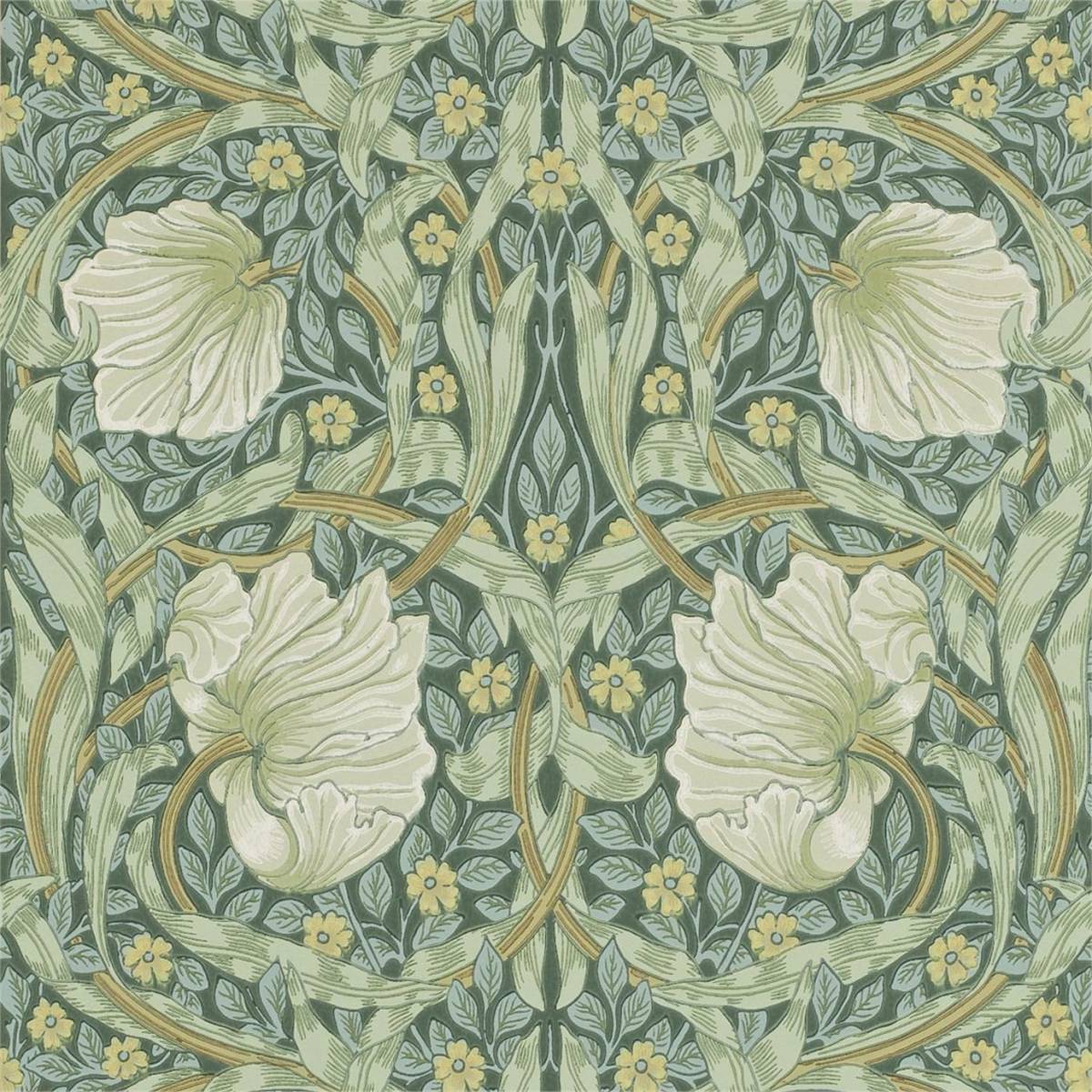 Pimpernel Wallpaper - Privet / Slate (216472) - William Morris & Co The ...