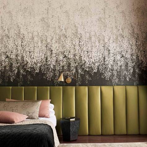 Zoffany Kensington Walk Wallpapers Tyndall Wallpaper - Vine Black - ZHIW313002