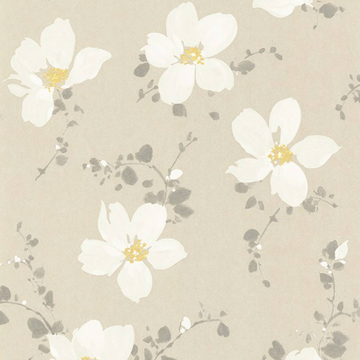 Sabatini Wallpaper - Taupe/Rose (82321202) - Casadeco Florescence