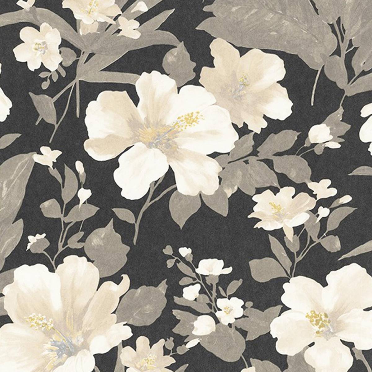 Luxembourg Wallpaper - Gris (82349508) - Casadeco Florescence Fabrics