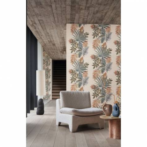 Casamance  Hanae Wallcoverings Jardin Ephemere Wallcovering - Teerre De Sienne - 70753590