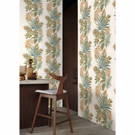 Casamance  Hanae Wallcoverings Jardin Ephemere Wallcovering - Teerre De Sienne - 70753590